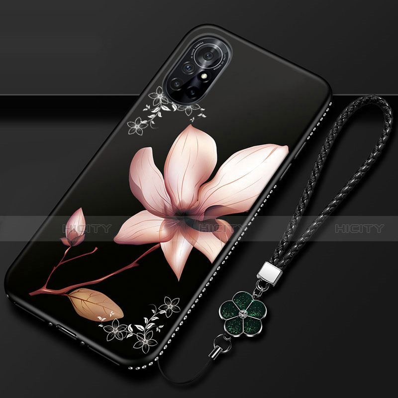 Handyhülle Silikon Hülle Gummi Schutzhülle Flexible Blumen für Huawei Nova 8 5G