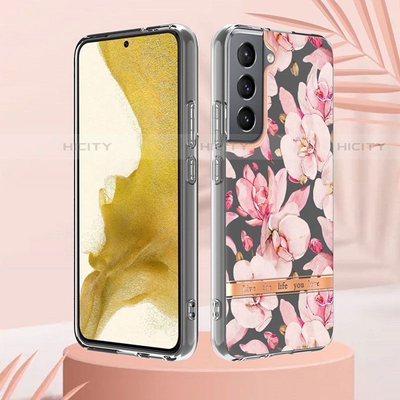 Handyhülle Silikon Hülle Gummi Schutzhülle Flexible Blumen für Samsung Galaxy S21 Plus 5G