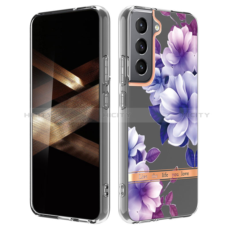 Handyhülle Silikon Hülle Gummi Schutzhülle Flexible Blumen für Samsung Galaxy S24 Plus 5G Plusfarbig Plus