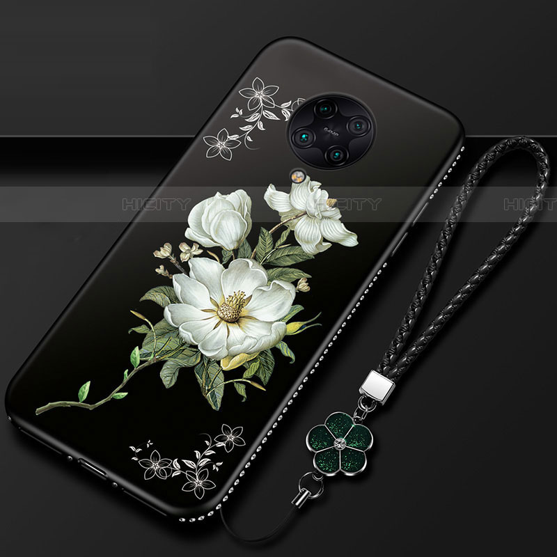 Handyhülle Silikon Hülle Gummi Schutzhülle Flexible Blumen für Xiaomi Poco F2 Pro