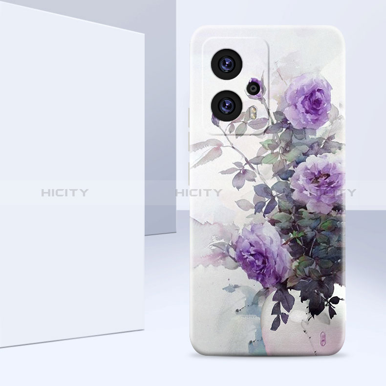 Handyhülle Silikon Hülle Gummi Schutzhülle Flexible Blumen für Xiaomi Poco X4 GT 5G groß