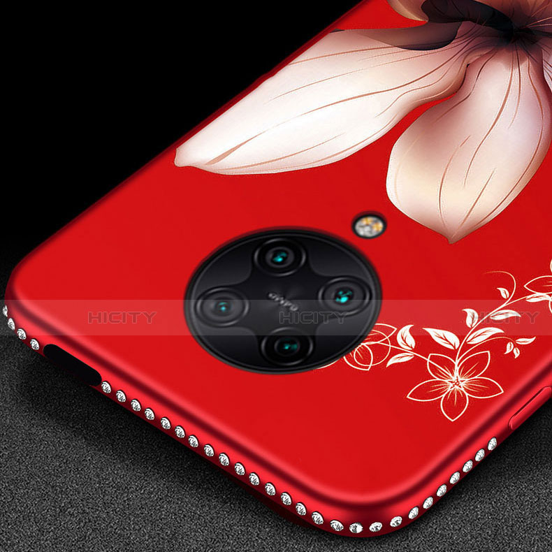 Handyhülle Silikon Hülle Gummi Schutzhülle Flexible Blumen für Xiaomi Redmi K30 Pro Zoom