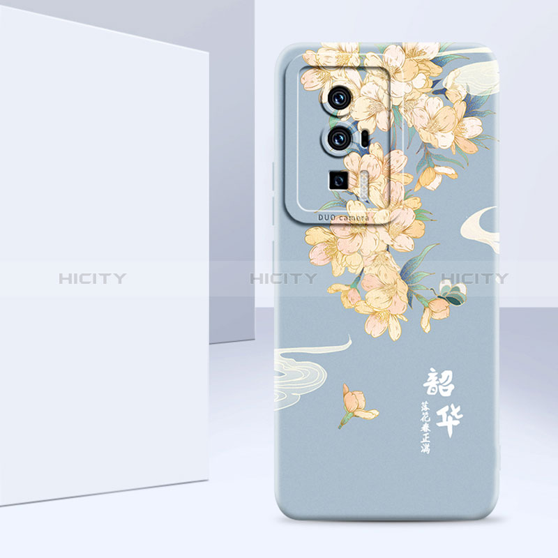 Handyhülle Silikon Hülle Gummi Schutzhülle Flexible Blumen für Xiaomi Redmi K60 Pro 5G