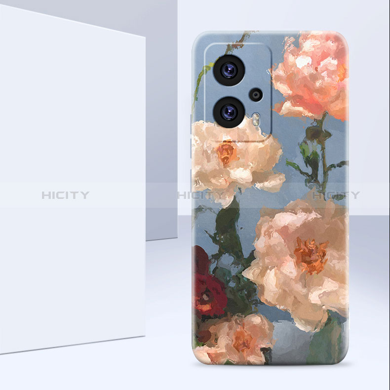 Handyhülle Silikon Hülle Gummi Schutzhülle Flexible Blumen für Xiaomi Redmi Note 11T Pro 5G groß