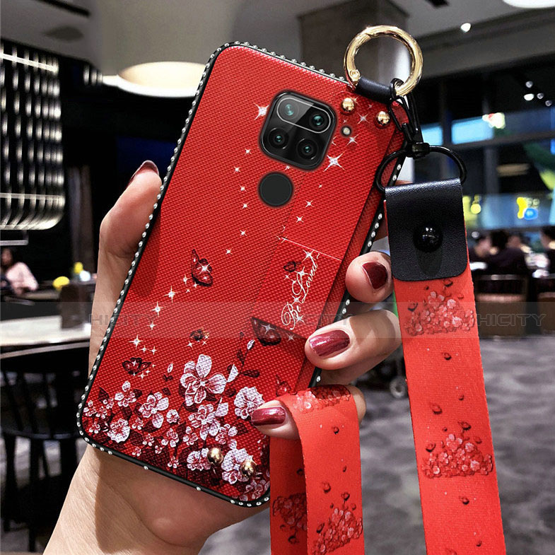 Handyhülle Silikon Hülle Gummi Schutzhülle Flexible Blumen K01 für Xiaomi Redmi 10X 4G