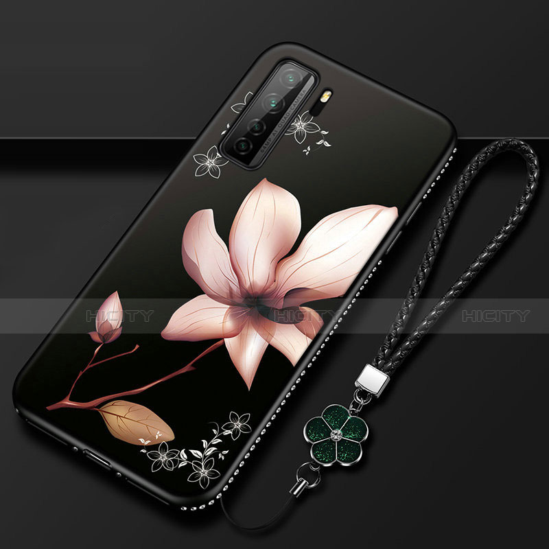 Handyhülle Silikon Hülle Gummi Schutzhülle Flexible Blumen K02 für Huawei Nova 7 SE 5G