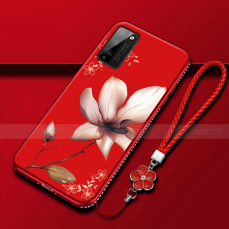 Handyhülle Silikon Hülle Gummi Schutzhülle Flexible Blumen S01 für Huawei Honor 30 Lite 5G