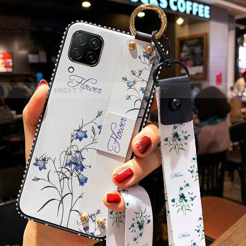 Handyhülle Silikon Hülle Gummi Schutzhülle Flexible Blumen S01 für Huawei P40 Lite