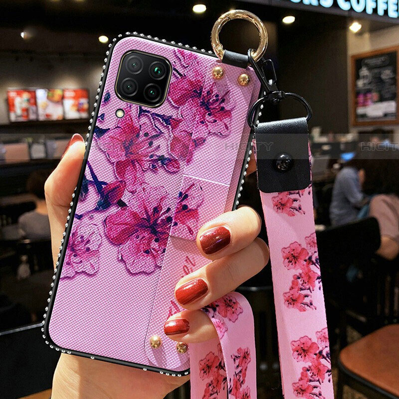 Handyhülle Silikon Hülle Gummi Schutzhülle Flexible Blumen S01 für Huawei P40 Lite