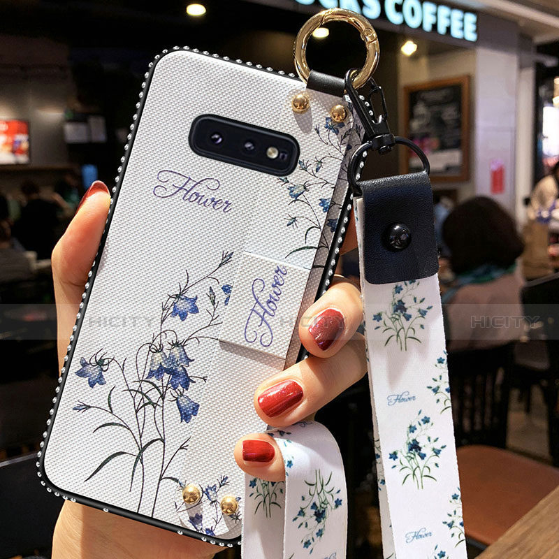 Handyhülle Silikon Hülle Gummi Schutzhülle Flexible Blumen S01 für Samsung Galaxy S10e