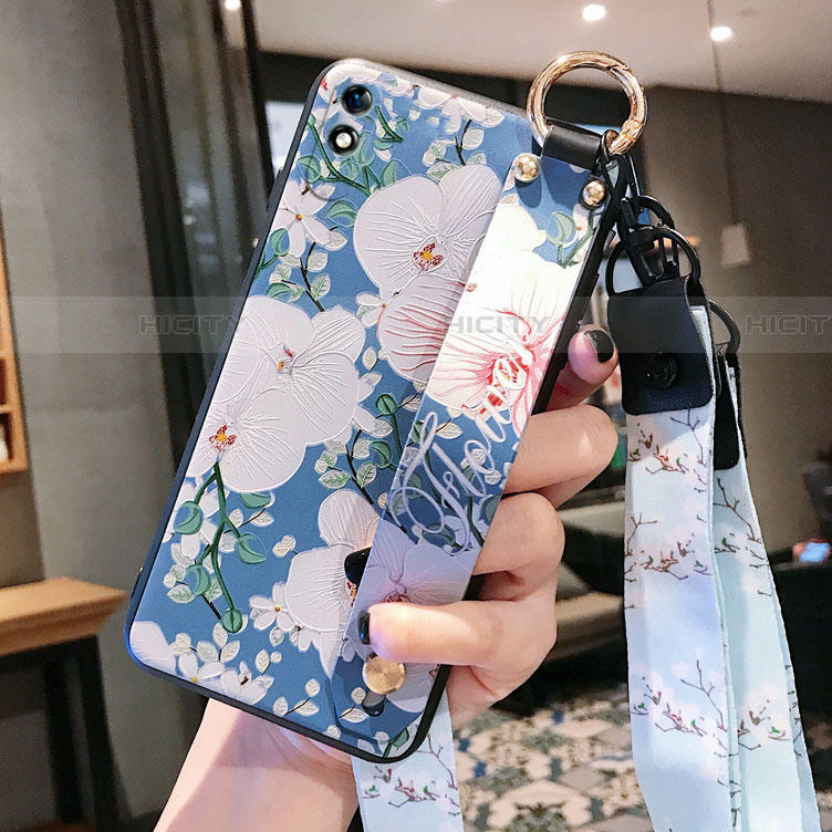 Handyhülle Silikon Hülle Gummi Schutzhülle Flexible Blumen S01 für Xiaomi Redmi 9i