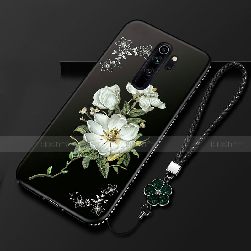 Handyhülle Silikon Hülle Gummi Schutzhülle Flexible Blumen S01 für Xiaomi Redmi Note 8 Pro