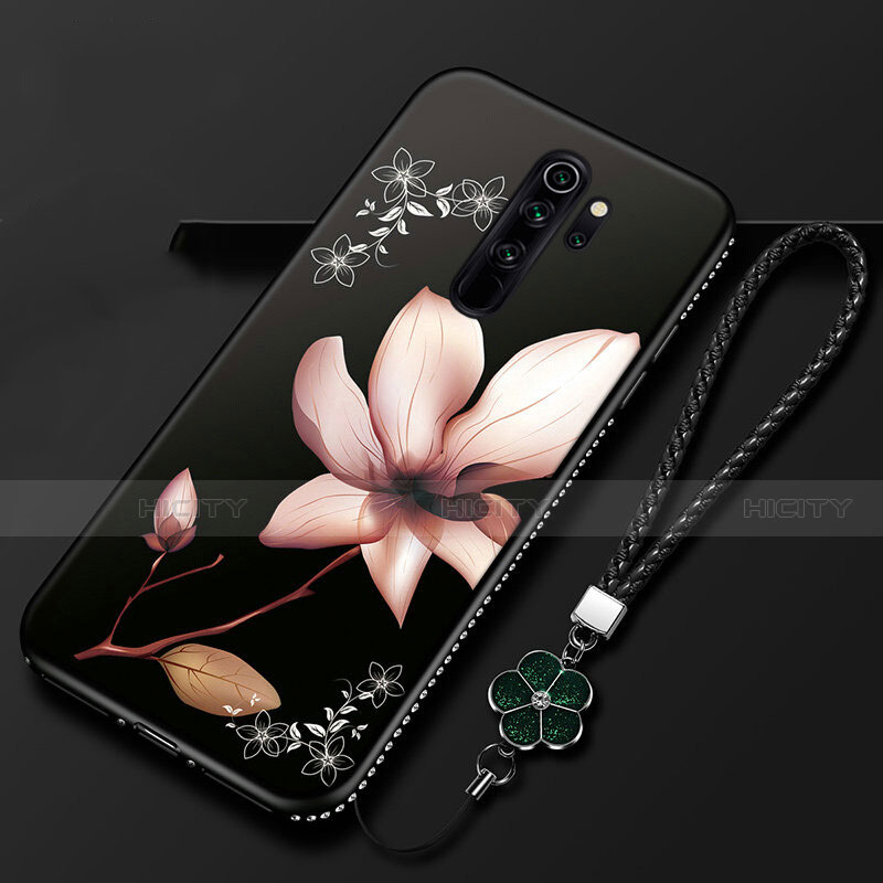 Handyhülle Silikon Hülle Gummi Schutzhülle Flexible Blumen S01 für Xiaomi Redmi Note 8 Pro