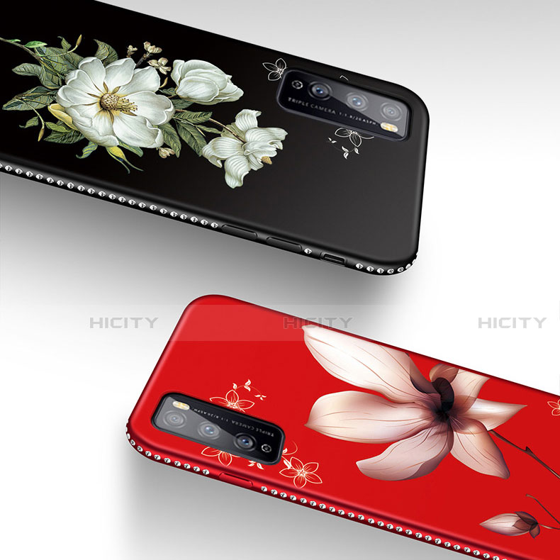 Handyhülle Silikon Hülle Gummi Schutzhülle Flexible Blumen S02 für Huawei Enjoy Z 5G