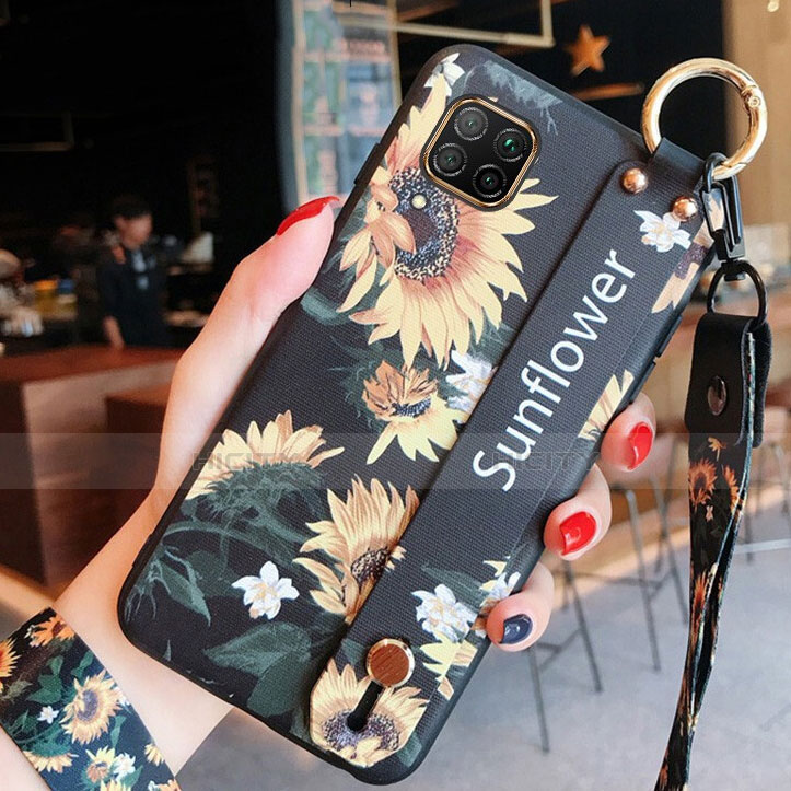 Handyhülle Silikon Hülle Gummi Schutzhülle Flexible Blumen S02 für Huawei Nova 6 SE