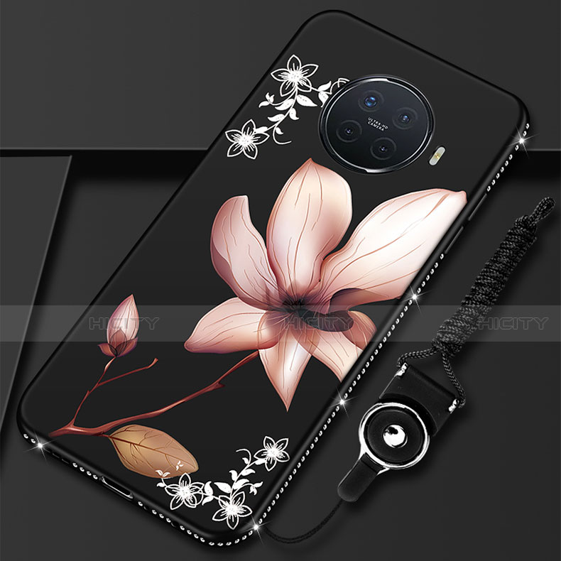 Handyhülle Silikon Hülle Gummi Schutzhülle Flexible Blumen S02 für Oppo Ace2 Braun Plus