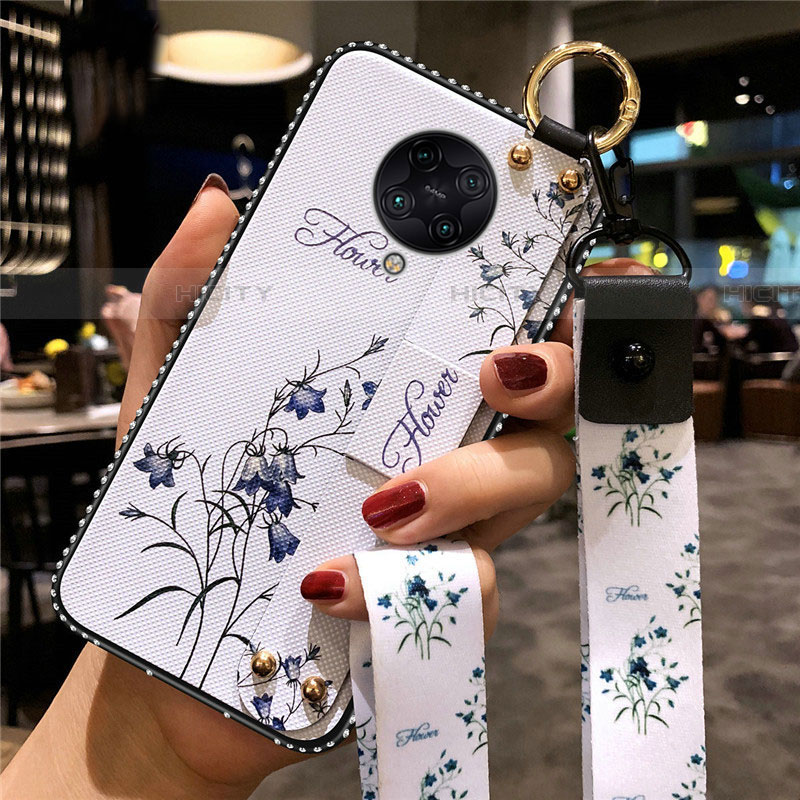 Handyhülle Silikon Hülle Gummi Schutzhülle Flexible Blumen S02 für Xiaomi Redmi K30 Pro 5G groß