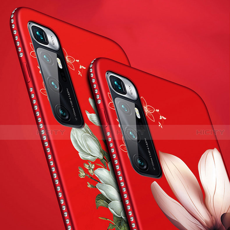 Handyhülle Silikon Hülle Gummi Schutzhülle Flexible Blumen S03 für Xiaomi Mi 10 Ultra