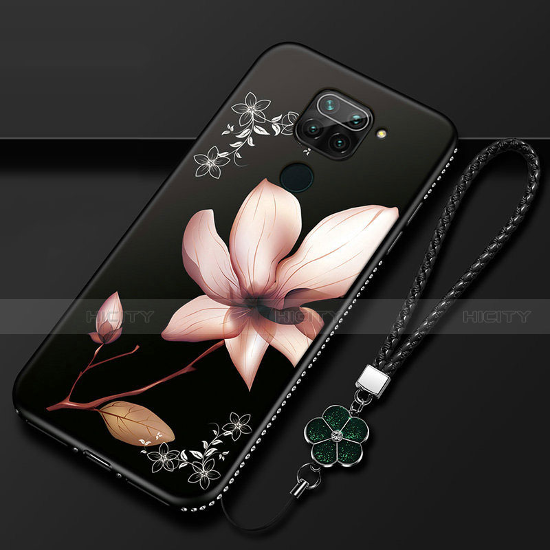 Handyhülle Silikon Hülle Gummi Schutzhülle Flexible Blumen S05 für Xiaomi Redmi 10X 4G Braun Plus