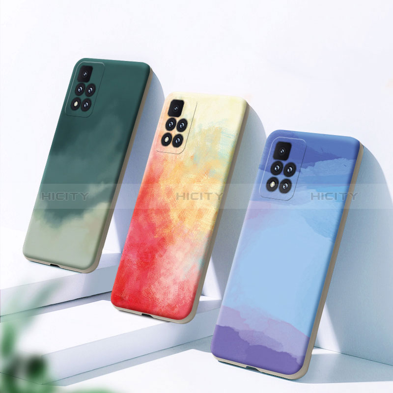 Handyhülle Silikon Hülle Gummi Schutzhülle Flexible Modisch Muster für Xiaomi Mi 11i 5G (2022) groß