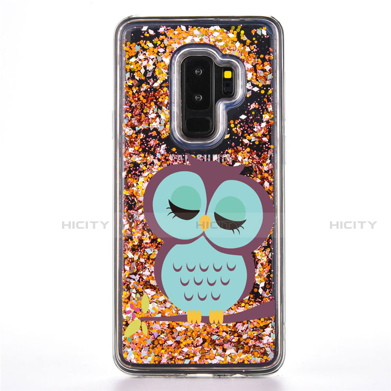 Handyhülle Silikon Hülle Gummi Schutzhülle Flexible Modisch Muster K01 für Samsung Galaxy S9 Plus Cyan