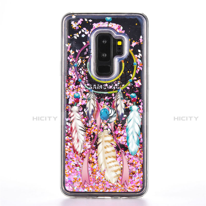 Handyhülle Silikon Hülle Gummi Schutzhülle Flexible Modisch Muster K01 für Samsung Galaxy S9 Plus Rosa