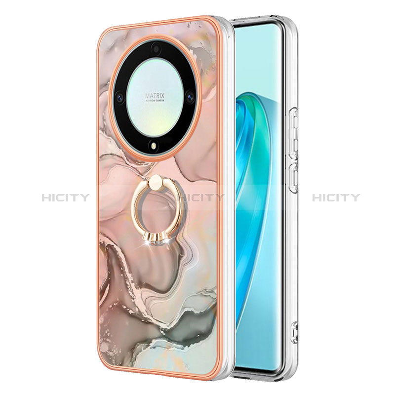 Handyhülle Silikon Hülle Gummi Schutzhülle Flexible Modisch Muster mit Fingerring Ständer Y01B für Huawei Honor Magic5 Lite 5G