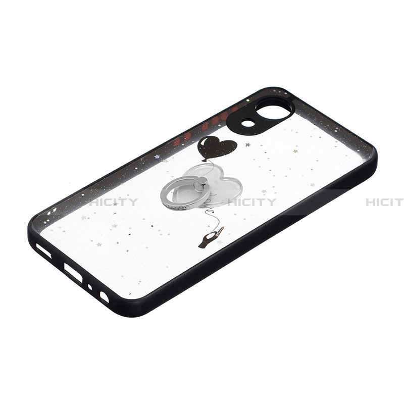 Handyhülle Silikon Hülle Gummi Schutzhülle Flexible Modisch Muster mit Fingerring Ständer Y01X für Samsung Galaxy A03 Core groß