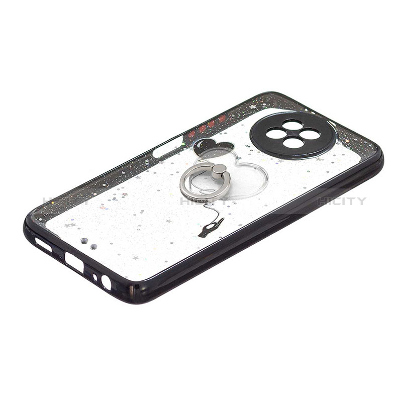 Handyhülle Silikon Hülle Gummi Schutzhülle Flexible Modisch Muster mit Fingerring Ständer Y01X für Xiaomi Redmi Note 9T 5G
