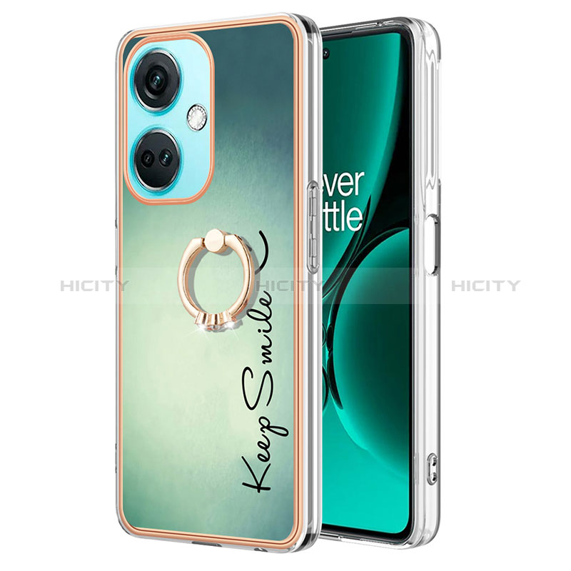 Handyhülle Silikon Hülle Gummi Schutzhülle Flexible Modisch Muster mit Fingerring Ständer Y02B für Oppo K11x 5G groß