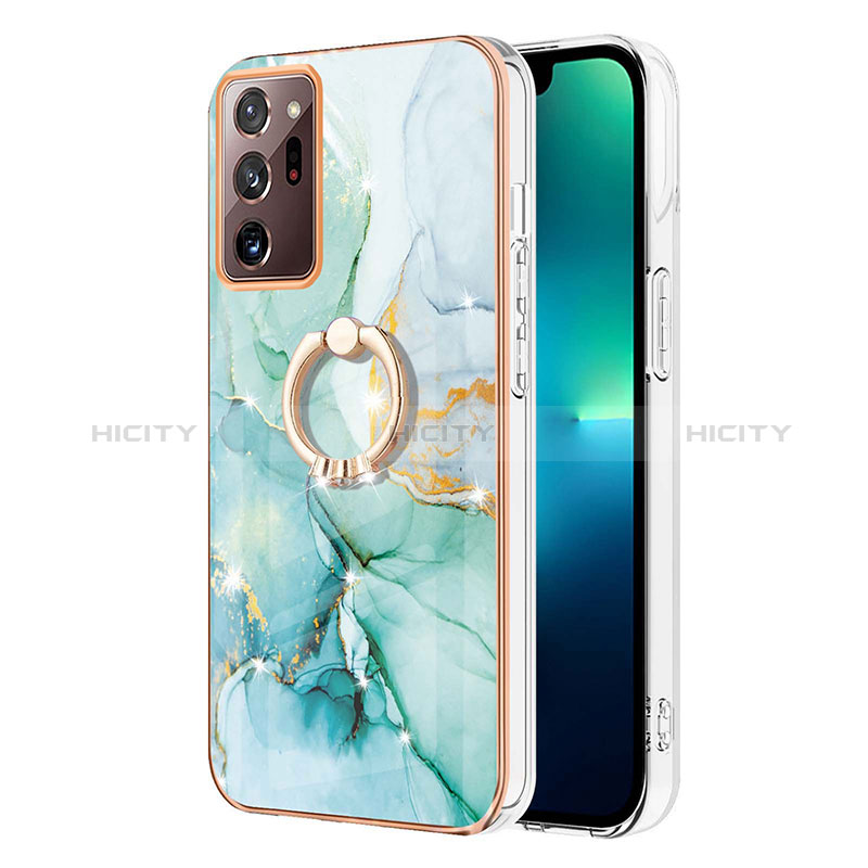 Handyhülle Silikon Hülle Gummi Schutzhülle Flexible Modisch Muster mit Fingerring Ständer Y05B für Samsung Galaxy Note 20 Ultra 5G