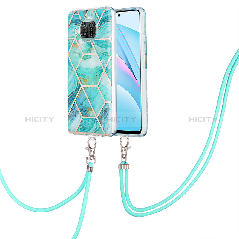 Handyhülle Silikon Hülle Gummi Schutzhülle Flexible Modisch Muster mit Schlüsselband Lanyard Y01B für Xiaomi Mi 10i 5G