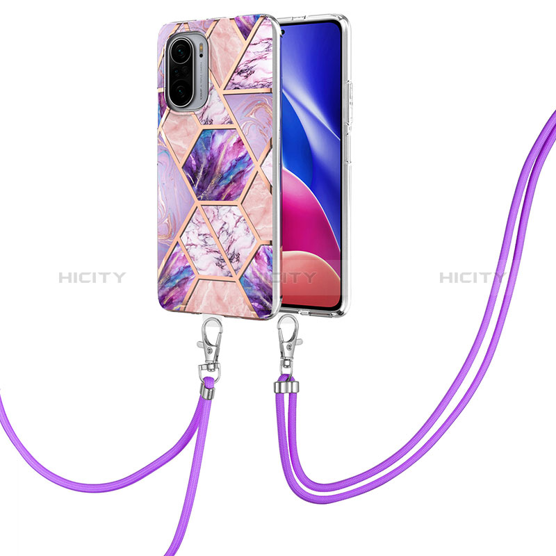 Handyhülle Silikon Hülle Gummi Schutzhülle Flexible Modisch Muster mit Schlüsselband Lanyard Y01B für Xiaomi Mi 11i 5G