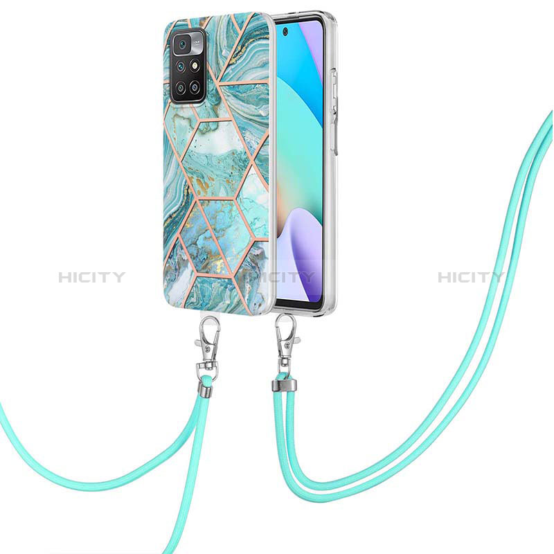 Handyhülle Silikon Hülle Gummi Schutzhülle Flexible Modisch Muster mit Schlüsselband Lanyard Y01B für Xiaomi Redmi Note 11 4G (2021)