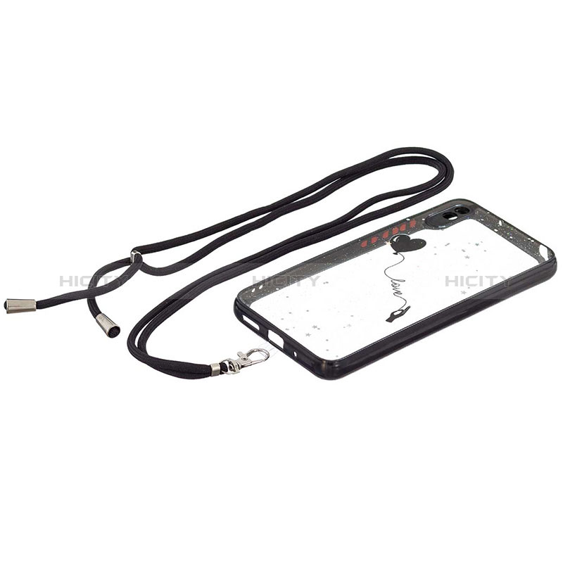 Handyhülle Silikon Hülle Gummi Schutzhülle Flexible Modisch Muster mit Schlüsselband Lanyard Y01X für Xiaomi Redmi 9A