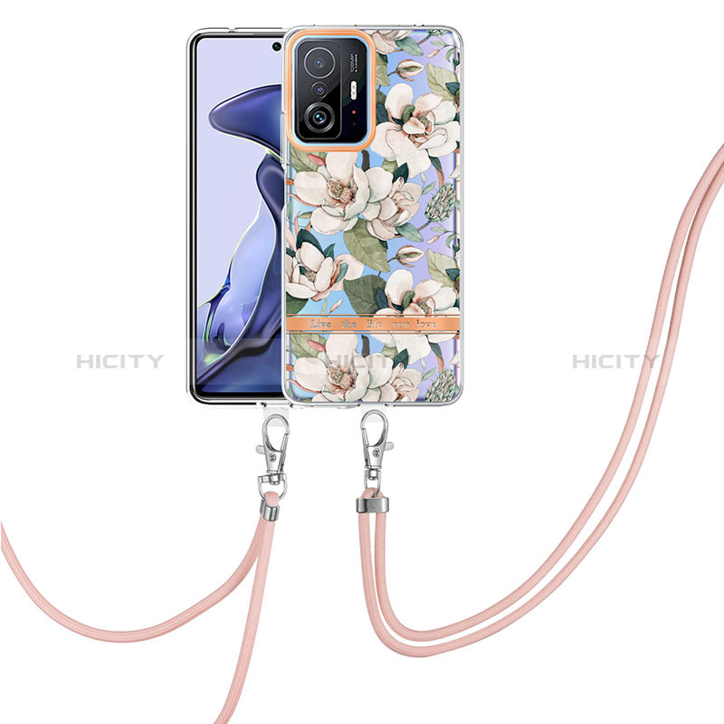 Handyhülle Silikon Hülle Gummi Schutzhülle Flexible Modisch Muster mit Schlüsselband Lanyard Y06B für Xiaomi Mi 11T 5G