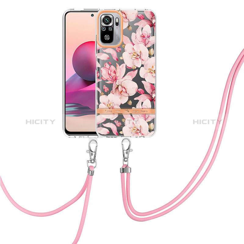 Handyhülle Silikon Hülle Gummi Schutzhülle Flexible Modisch Muster mit Schlüsselband Lanyard Y06B für Xiaomi Poco M5S