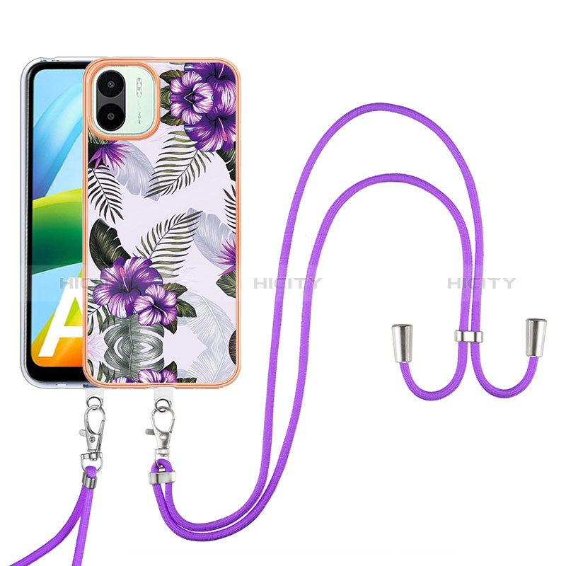 Handyhülle Silikon Hülle Gummi Schutzhülle Flexible Modisch Muster mit Schlüsselband Lanyard YB3 für Xiaomi Poco C50 groß