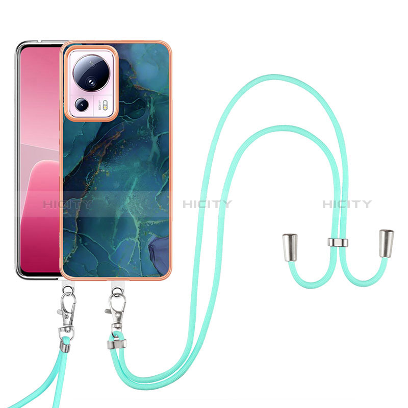 Handyhülle Silikon Hülle Gummi Schutzhülle Flexible Modisch Muster mit Schlüsselband Lanyard YB7 für Xiaomi Civi 2 5G