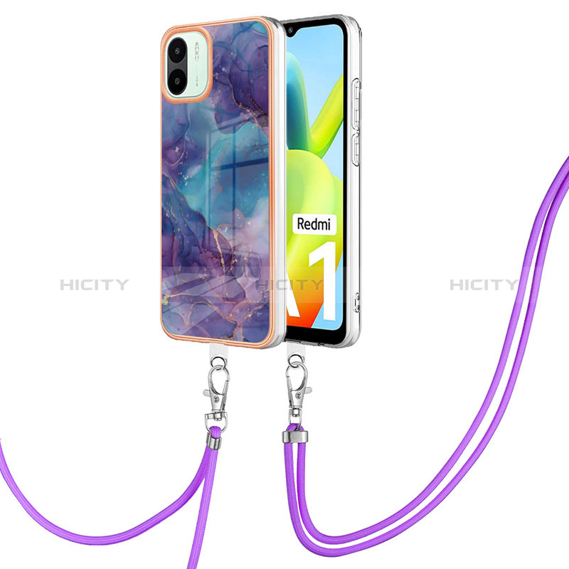 Handyhülle Silikon Hülle Gummi Schutzhülle Flexible Modisch Muster mit Schlüsselband Lanyard YB7 für Xiaomi Poco C50