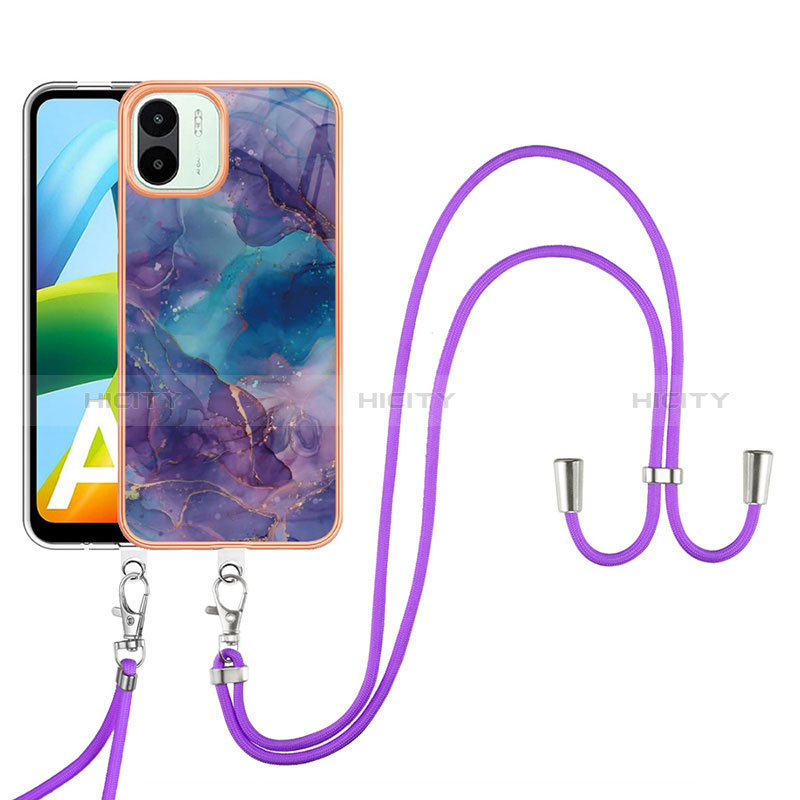 Handyhülle Silikon Hülle Gummi Schutzhülle Flexible Modisch Muster mit Schlüsselband Lanyard YB7 für Xiaomi Poco C50 groß