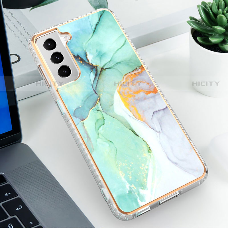 Handyhülle Silikon Hülle Gummi Schutzhülle Flexible Modisch Muster S03 für Samsung Galaxy S23 Plus 5G groß