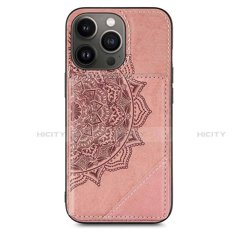 Handyhülle Silikon Hülle Gummi Schutzhülle Flexible Modisch Muster S06 für Apple iPhone 13 Pro Rosegold