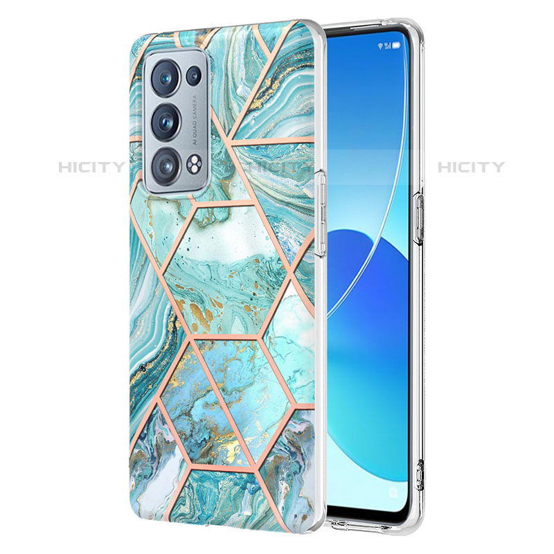 Handyhülle Silikon Hülle Gummi Schutzhülle Flexible Modisch Muster Y01B für Oppo Reno6 Pro+ Plus 5G groß