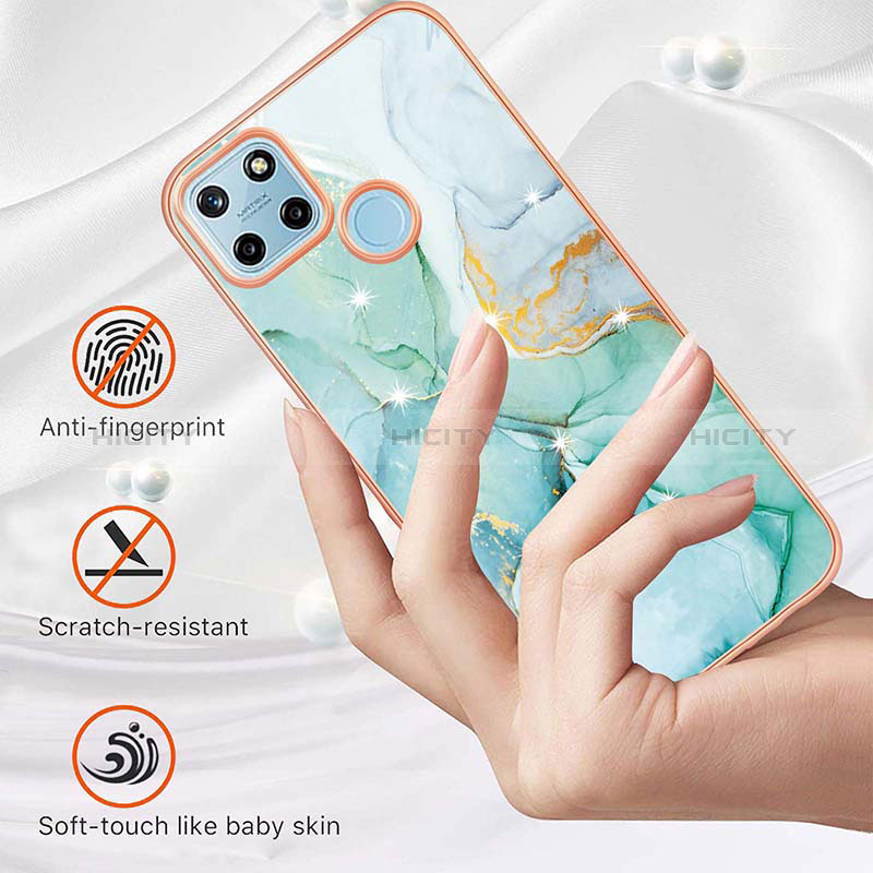 Handyhülle Silikon Hülle Gummi Schutzhülle Flexible Modisch Muster Y01B für Realme C25Y groß