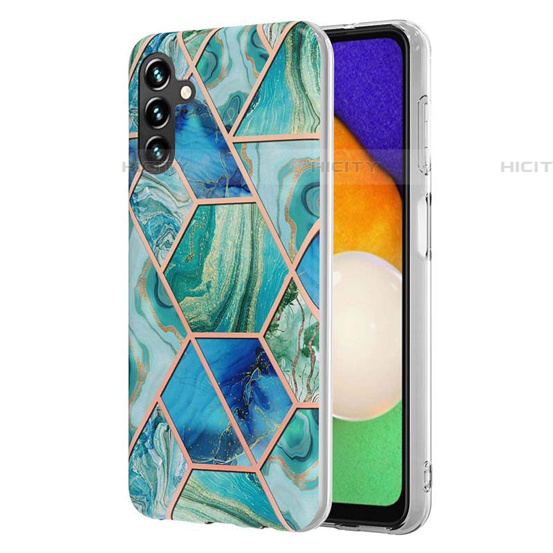 Handyhülle Silikon Hülle Gummi Schutzhülle Flexible Modisch Muster Y01B für Samsung Galaxy A04s Grün Plus