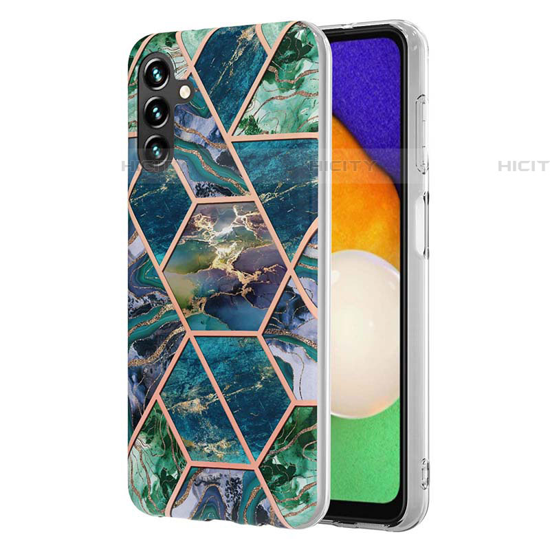 Handyhülle Silikon Hülle Gummi Schutzhülle Flexible Modisch Muster Y01B für Samsung Galaxy A04s Nachtgrün Plus