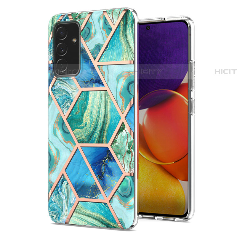 Handyhülle Silikon Hülle Gummi Schutzhülle Flexible Modisch Muster Y01B für Samsung Galaxy A05s Minzgrün