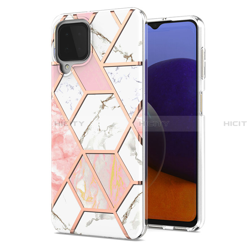 Handyhülle Silikon Hülle Gummi Schutzhülle Flexible Modisch Muster Y01B für Samsung Galaxy A22 4G groß