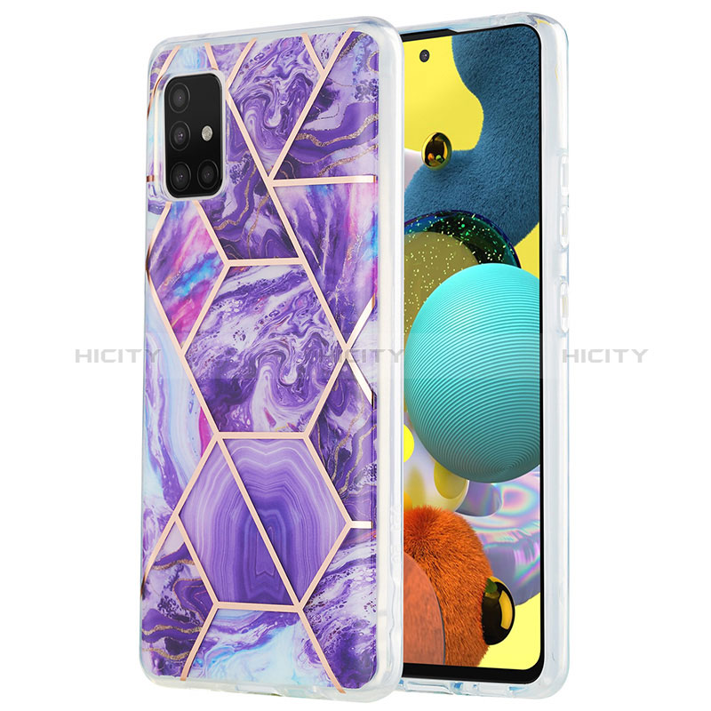 Handyhülle Silikon Hülle Gummi Schutzhülle Flexible Modisch Muster Y01B für Samsung Galaxy A51 5G